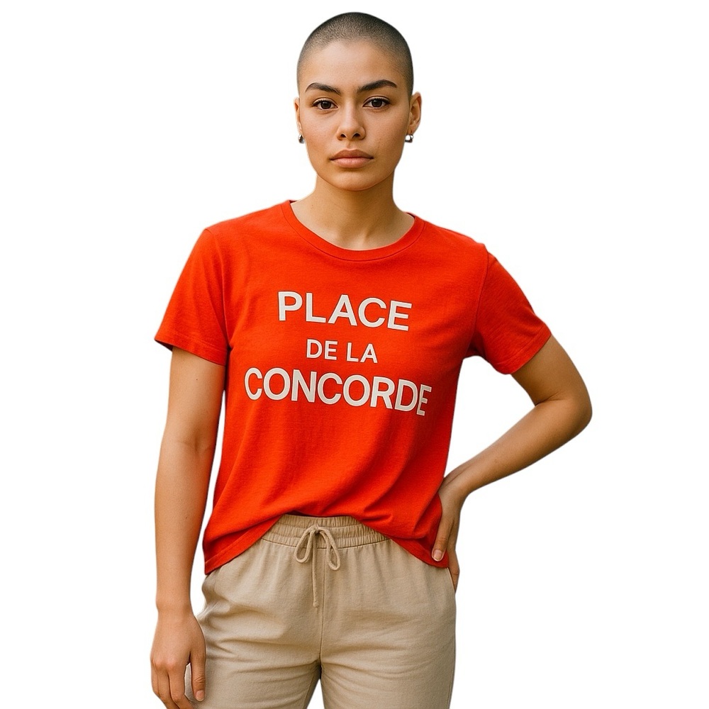 J. Crew Red and white T-Shirt | Medium